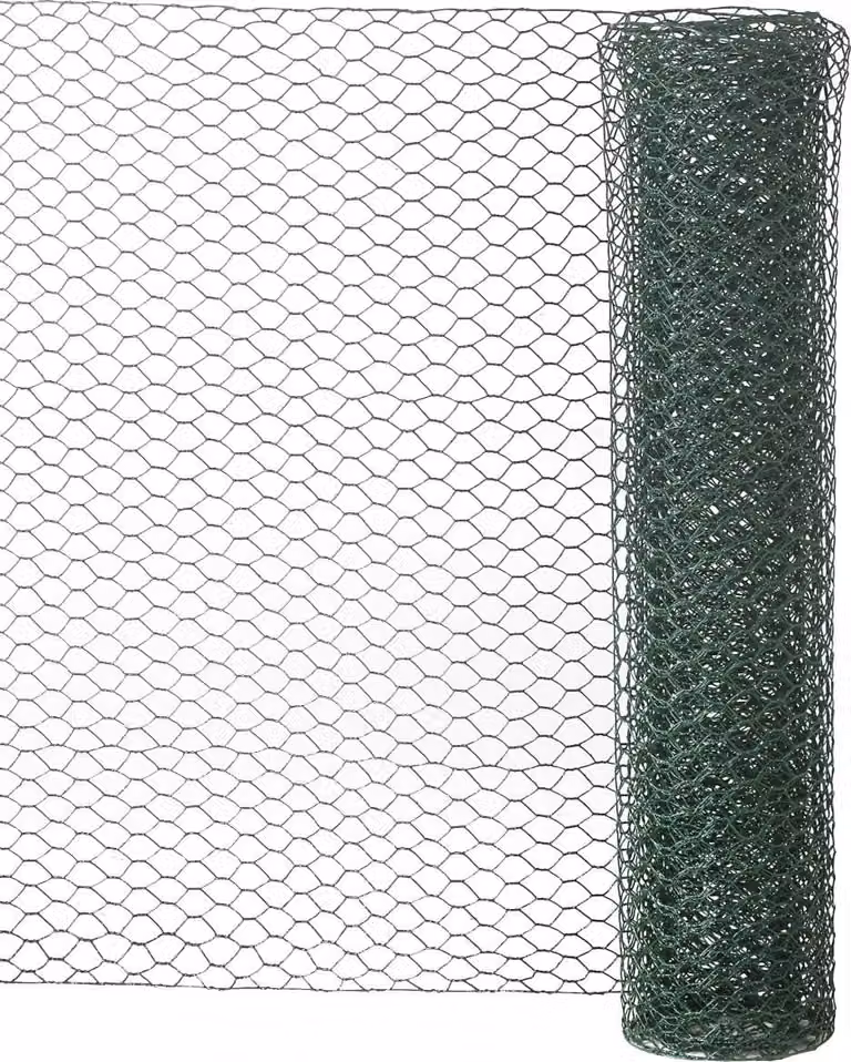 Recinto per animali verde tripla torsione, H.0,5 x L.3 m, rete H.13 x L.13 mm
