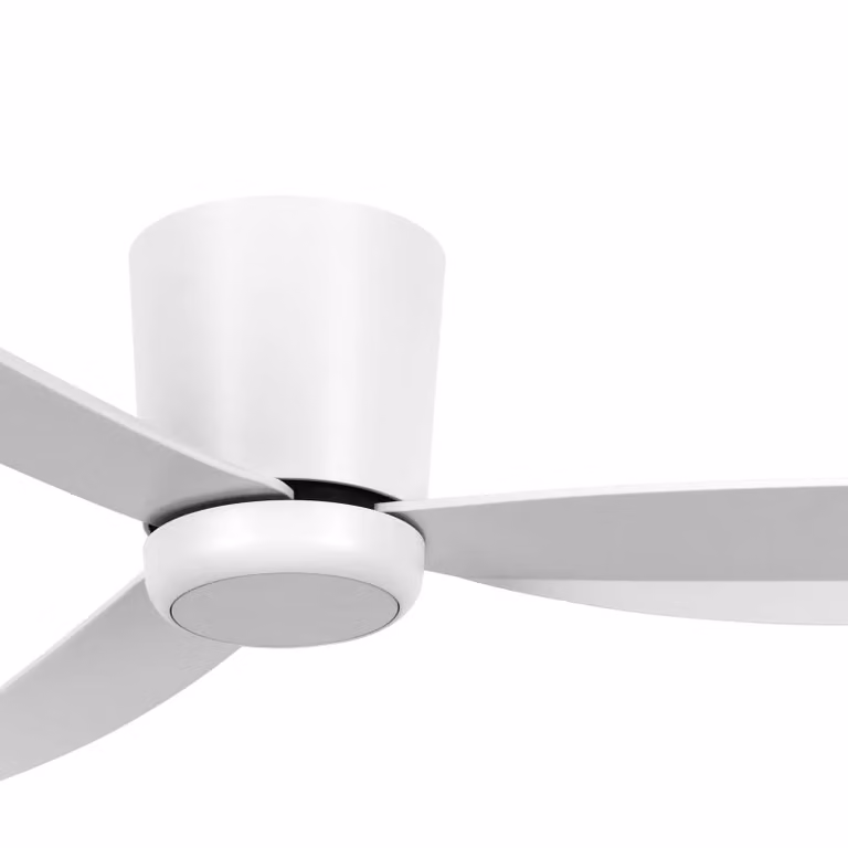 Beacon Lighting Ventilatore da soffitto con luce Array bianco 137 cm silenzioso Array, dimmerabile, Bianco / Opale, Soggiorno / Sala da pranzo, Plastica, Moderno