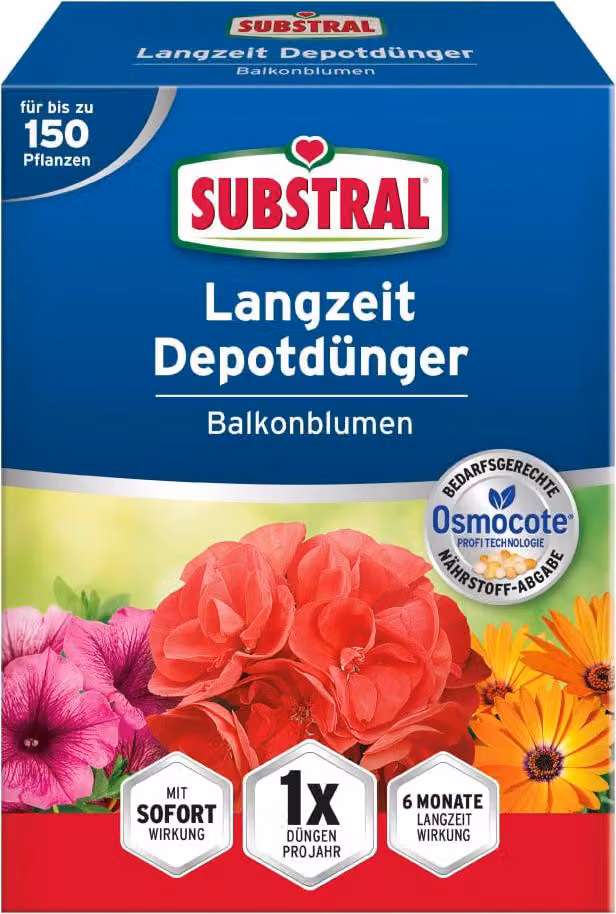 Concime a lenta cessione per fiori da balcone Substral, 1,5 kg, 75150
