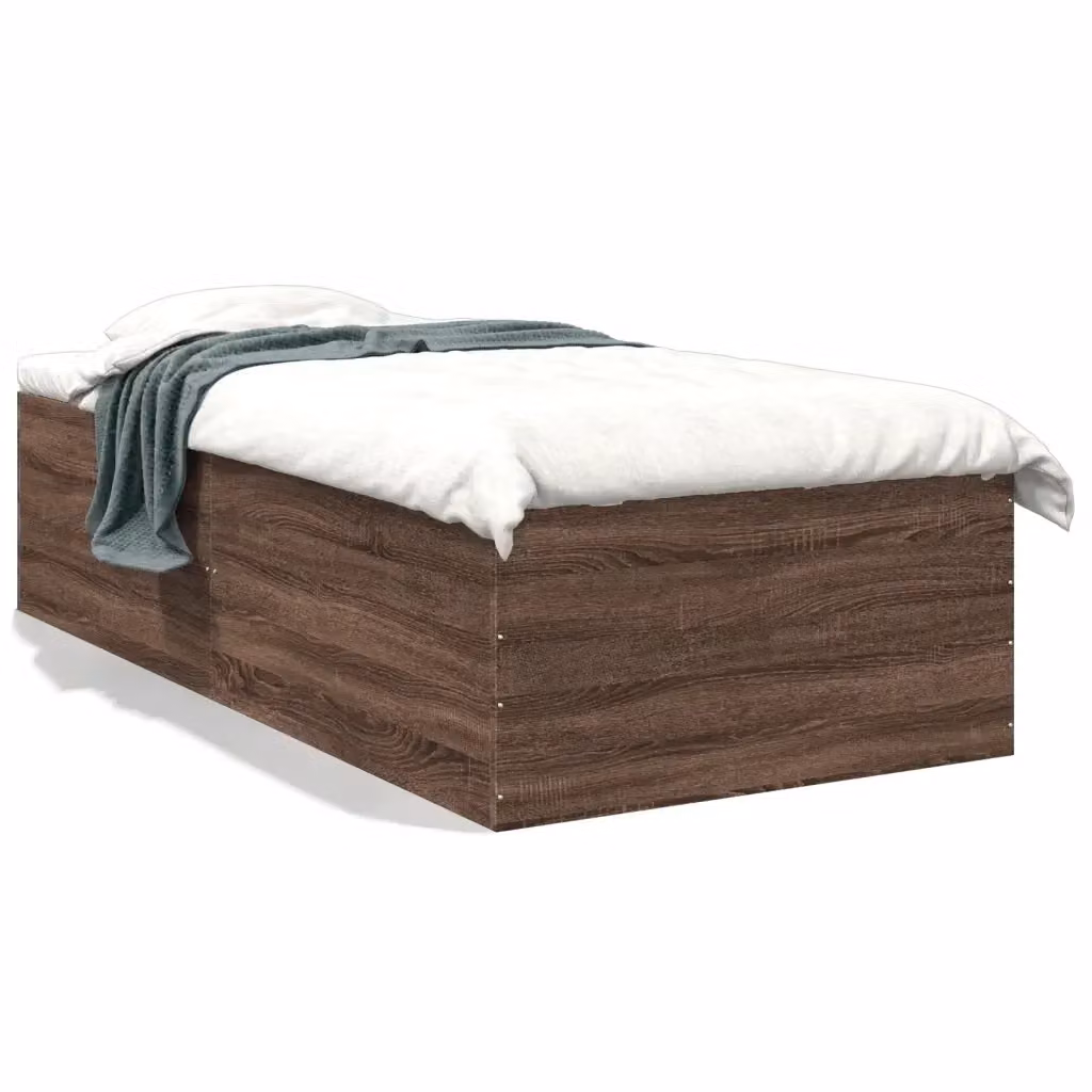 Giroletto vidaXL in legno multistrato color rovere marrone L/P/H: 190 x 90 x 45 cm – 2