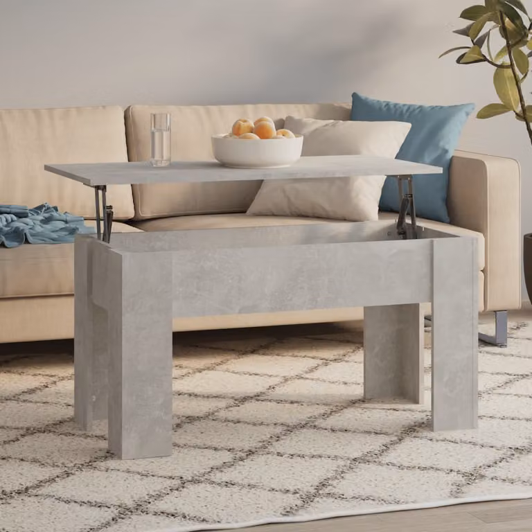 Maison Exclusive - Tavolino grigio cemento 101x49x52 cm Materiale ligneo