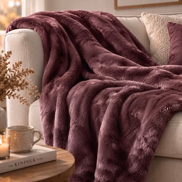 Coperta singola Flannel marrone 160x200 cm