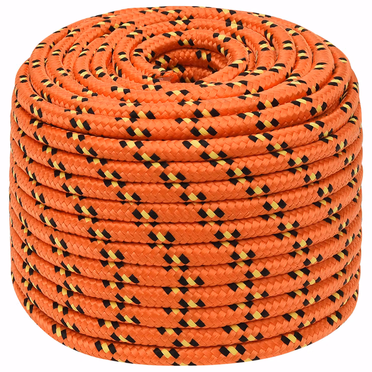 Corda multiuso vidaXL in plastica arancione, diametro 14 mm, lunghezza 25 m