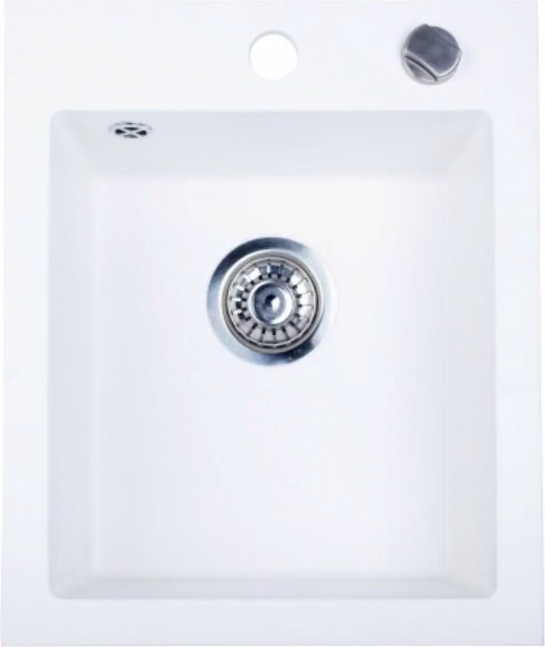 Lavello da incasso Lavello in granito Lavello da cucina 48,5x40,5; Bianco