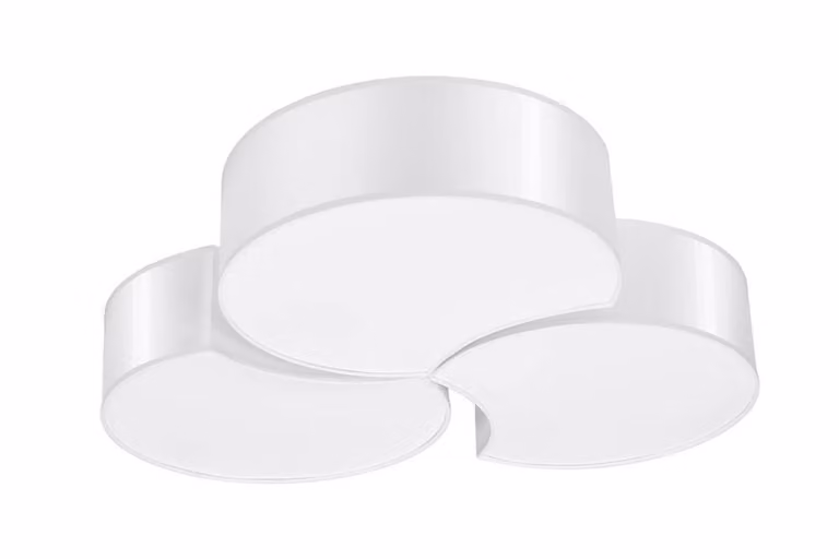 Plafoniera CIRCLE 3B bianco 6xE27 15W PVC 11,5x64,5x64,5cm Sollux Lighting
