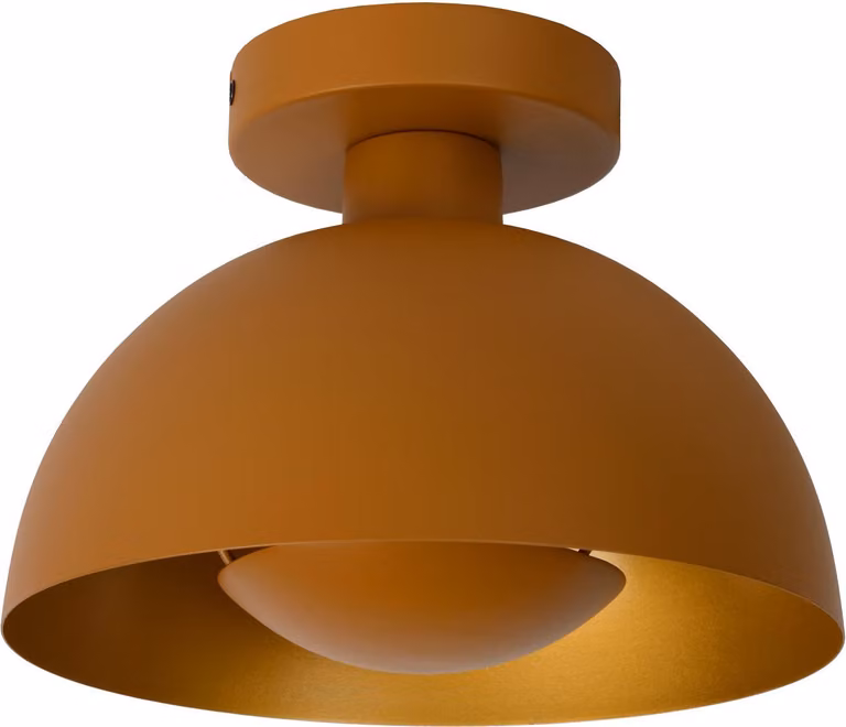 SIEMON lampada da soffitto semicircolare giallo ocra 1xE27 40W Lucide