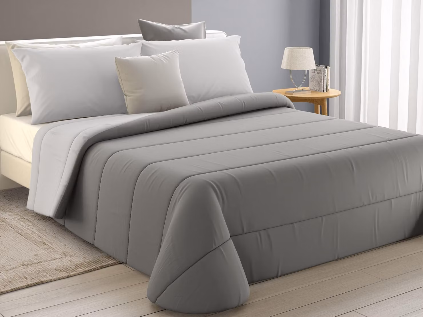Coperta invernale imbottita per letto singolo