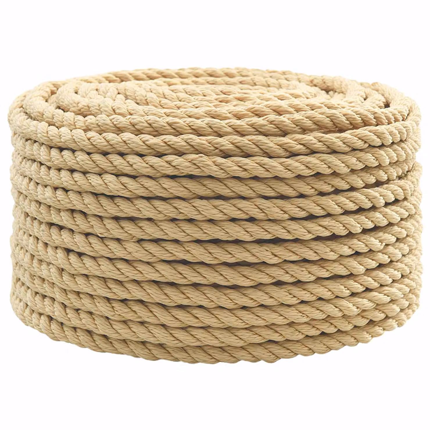 Corda multiuso vidaXL in plastica beige e marrone, diametro 12 mm, lunghezza 250 m