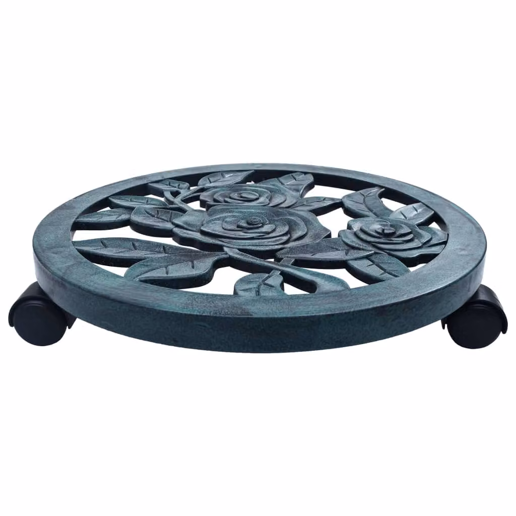 vidaXL Rullo per piante 6 pz. Verde 38 cm plastica