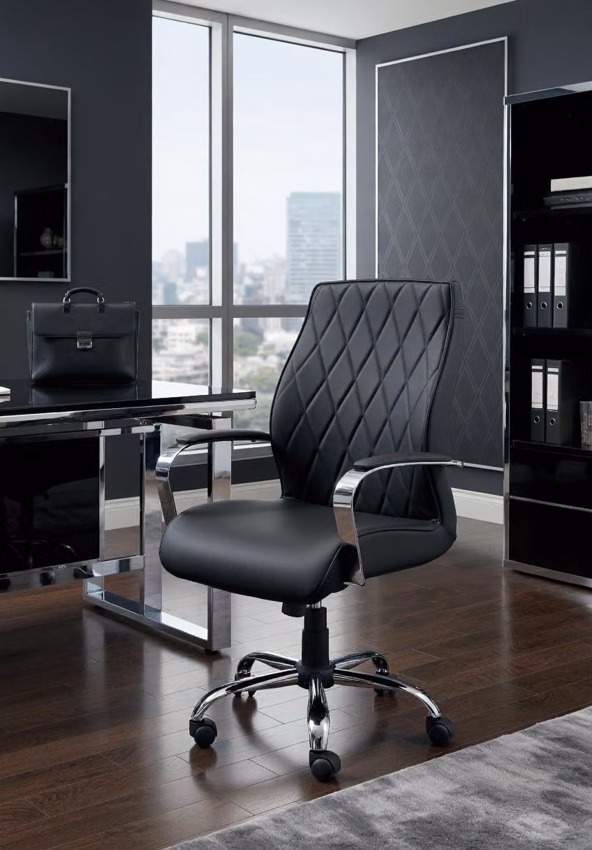 Sedia da ufficio ergonomica, adatta sia per l'ufficio che per l'ambiente di lavoro domestico, dotata di braccioli