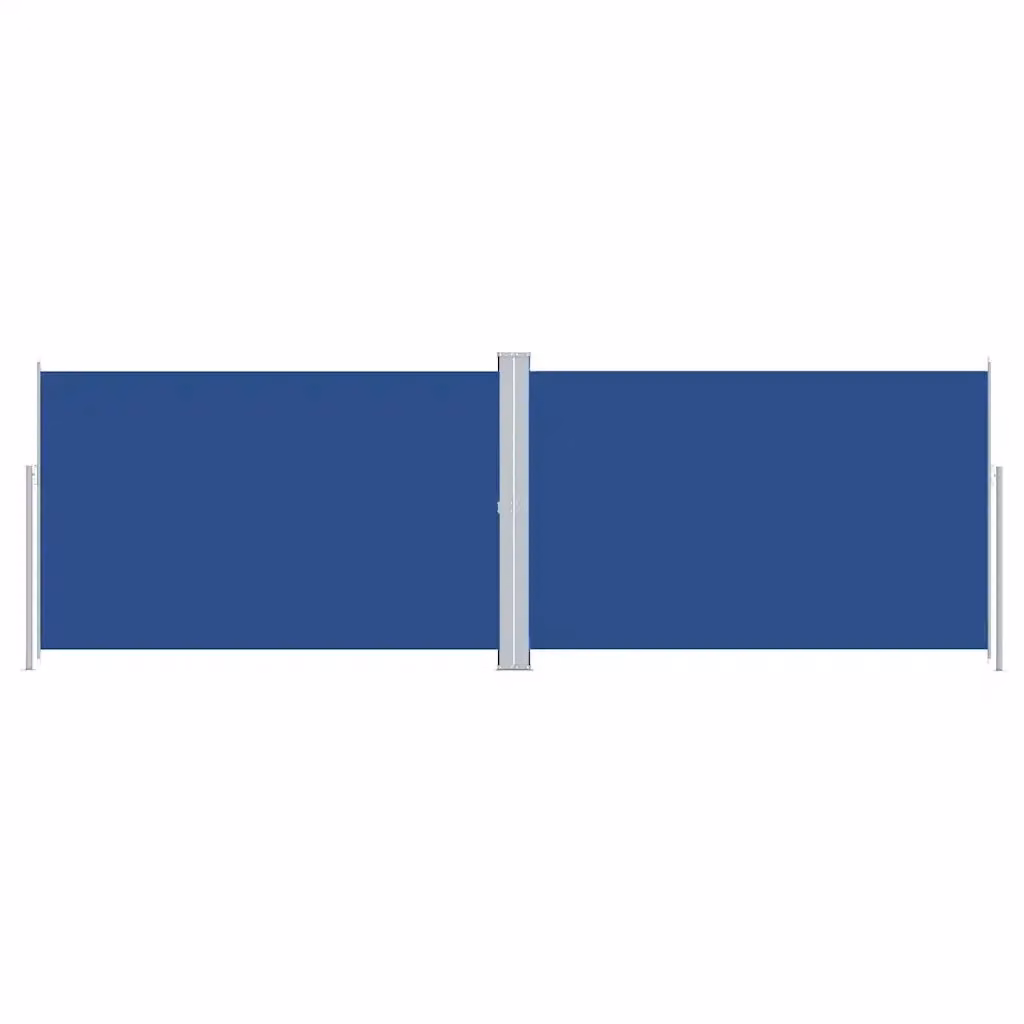 Tenda da sole laterale retrattile blu in poliestere con struttura in alluminio L: 600 cm, H: 220 cm – 2