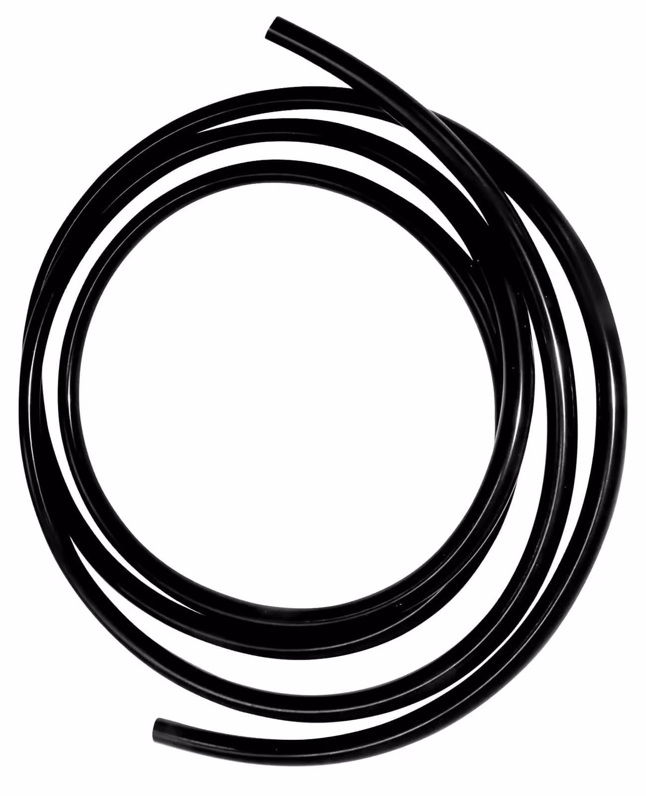 Tubo in silicone 15x19 mm, 2,5 metri, flessibile, nero, per acquari e stagni