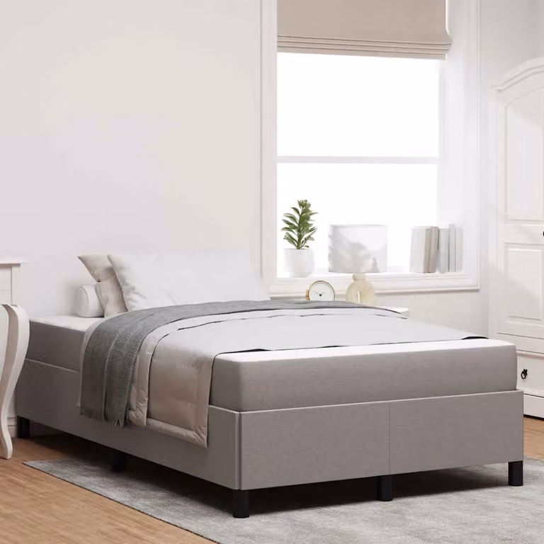 Letto a molle Talpa vidaXL in tessuto beige o grigio, L/P/H: 120 x 200 cm