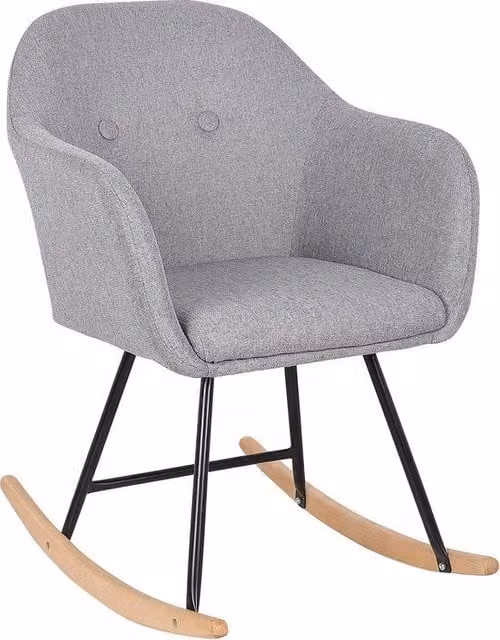 Schienale Luxe per Adulti - Bancopendolo in Lino - Per Interno - Grigio chiaro, 80 x 48 x 69 cm