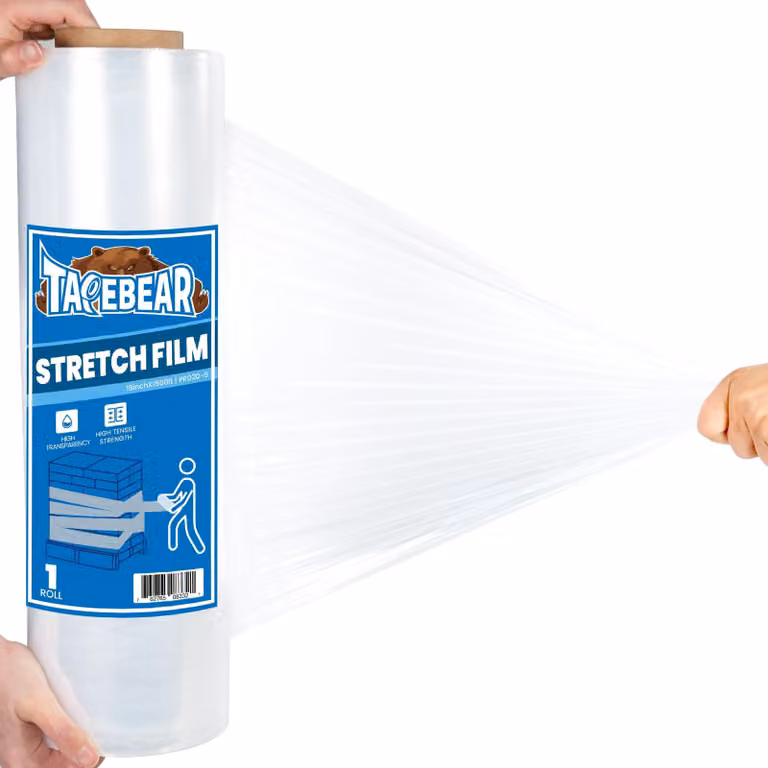 Solidchoice - Pellicola termoretraibile elasticizzata, dimensioni 20,5 x 40,5 metri, per imballaggio e protezione
