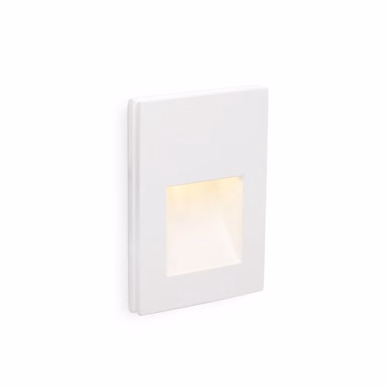 Lampada da parete a incasso a LED PLAS-3 1W 3000K Bianco
