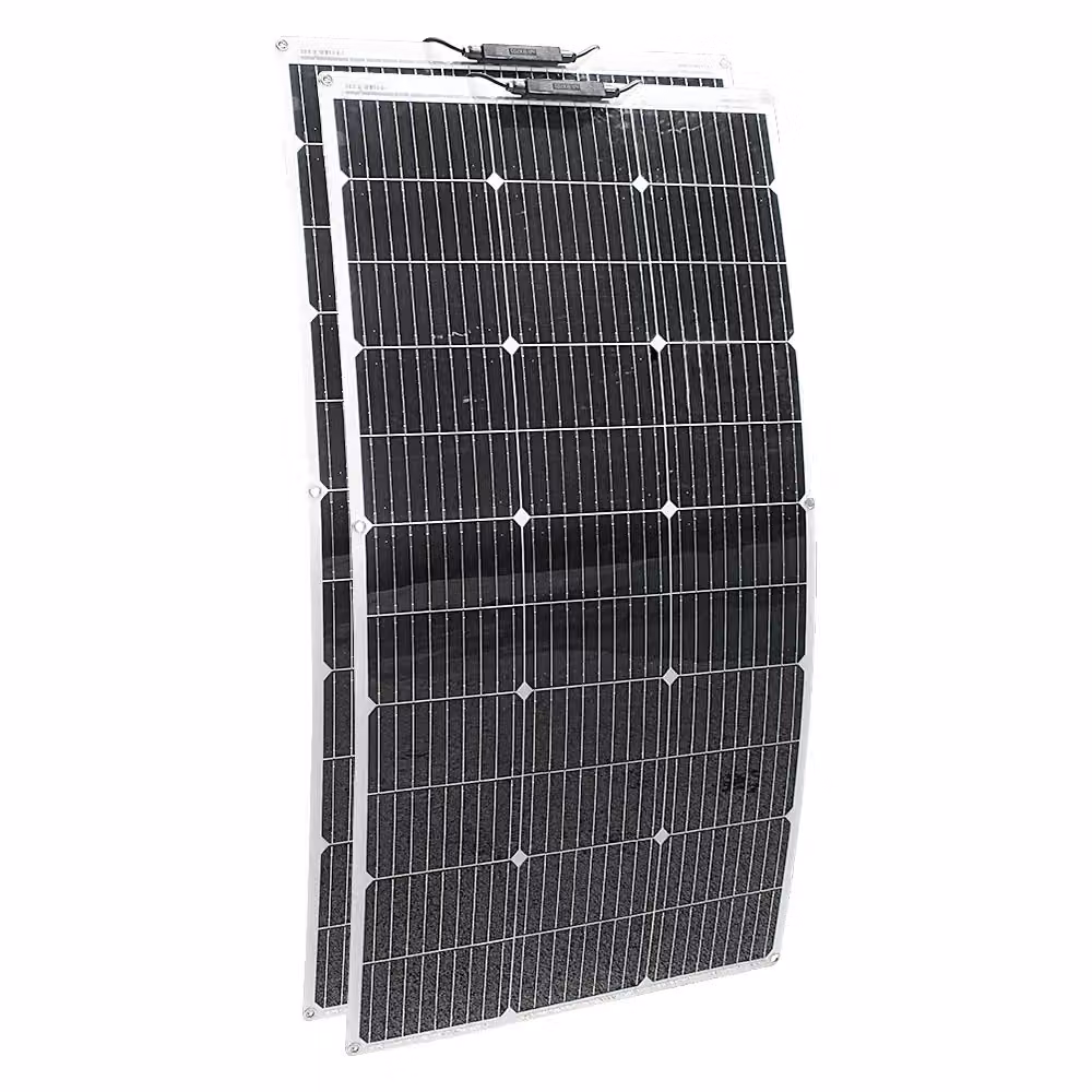 Pannello solare flessibile, potenza massima di 100W, design monocristallino, dimensioni compatte, nuovo 200W