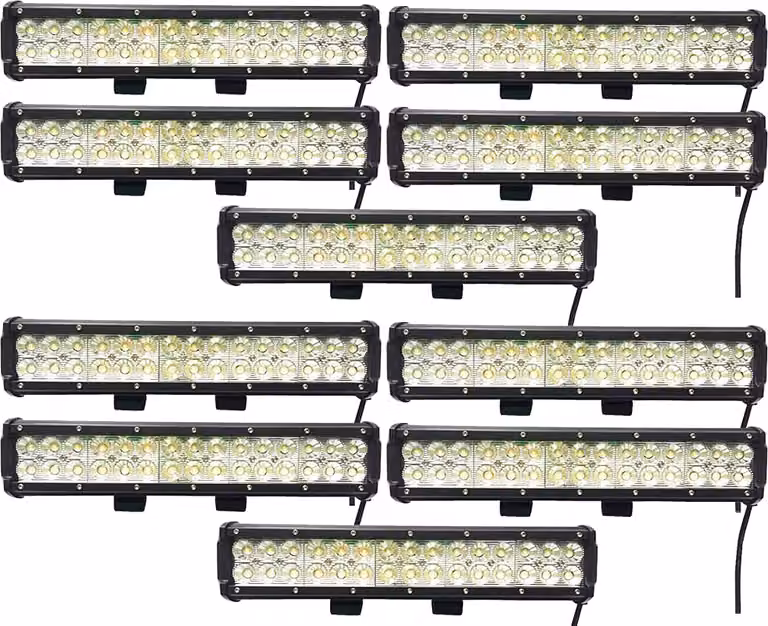 Greenmigo 10X 90W Faro da lavoro a LED IP67 Proiettore Riflettore Barra luminosa da lavoro Faro per trattori fuoristrada Luce da lavoro Lampada da lavoro 12V 24V