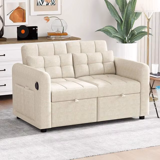 Divano loveseat 3 in 1 - Xylo - Regolabile USB cuscini