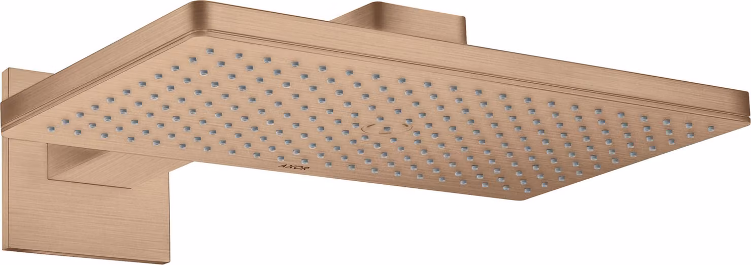hansgrohe AXOR ShowerSolutions pomme de douche 460/300 1 jet, bras de douche, rosette carrée, 35278310, 35278310