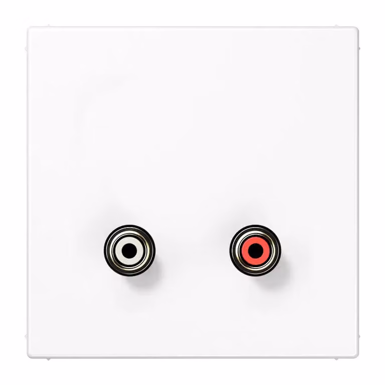 Jung MALS1021WW Cinch Audio bianco alpino