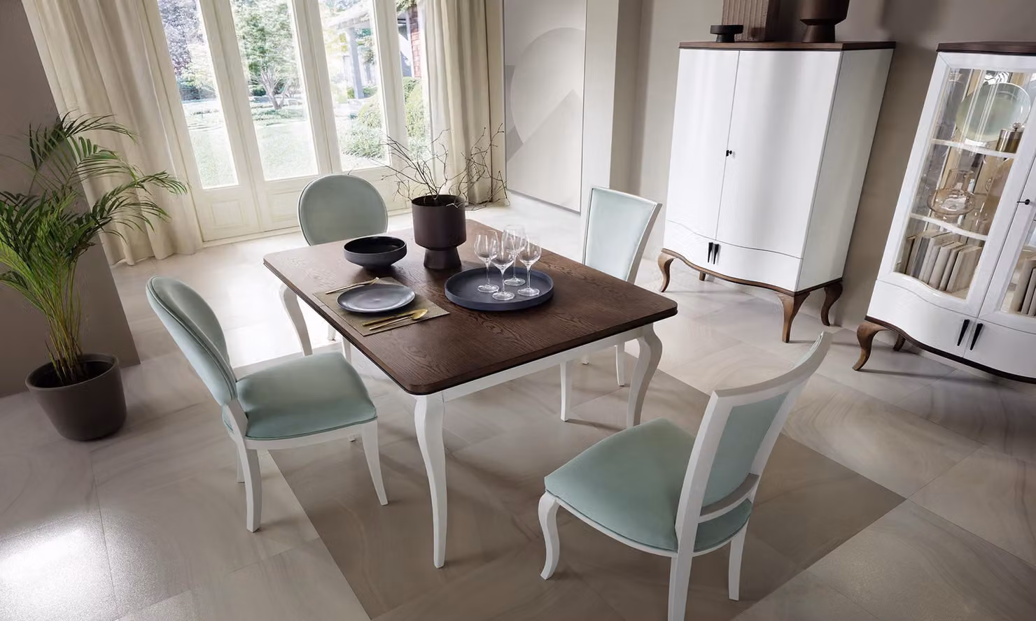 Luxus Designer Esstisch Holz Tisch Ausziehbar 140/330cm Wohn Esszimmer Möbel