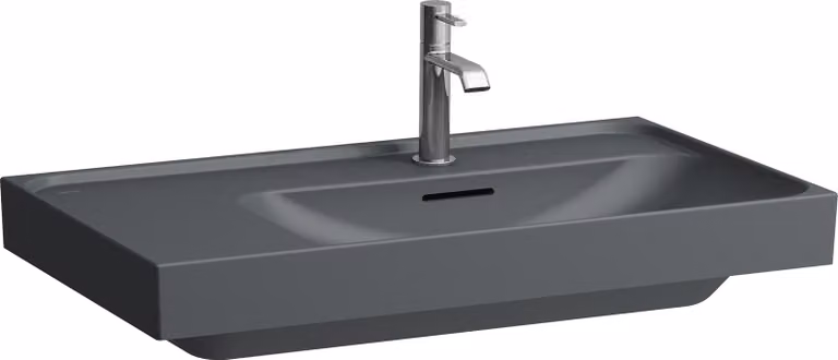 LAUFEN MEDA lavabo, encastrable, 800x460mm, tablette à gauche, 1 trou pour robinet, avec trop-plein, H8171157581041, H8171157581041
