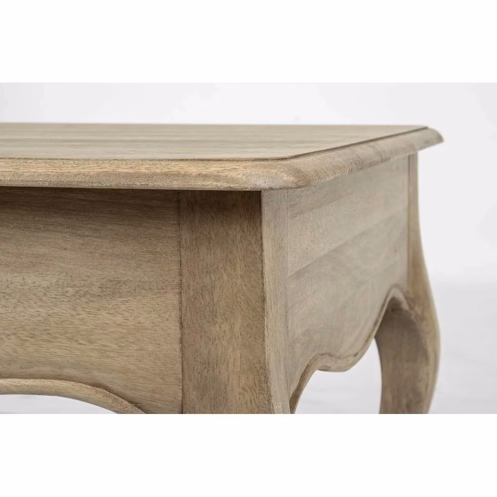 Tavolino in legno stile shabby chic Domitelle Bizzotto color mango L: 110 cm, P: 55 cm, H: 50 cm – 2