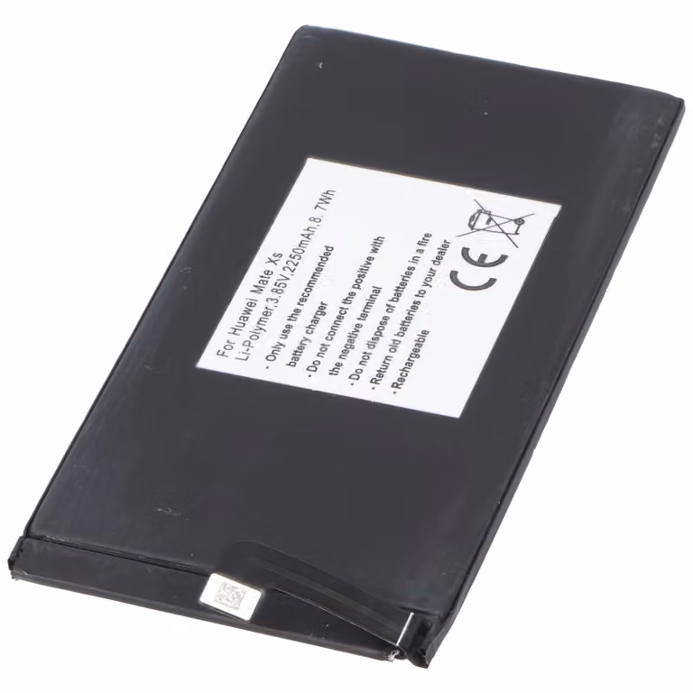 Batteria adatta per Huawei Mate Xs, Li-Polymer, 3.85V, 2250mAh, 8.7Wh, integrata, senza attrezzi
