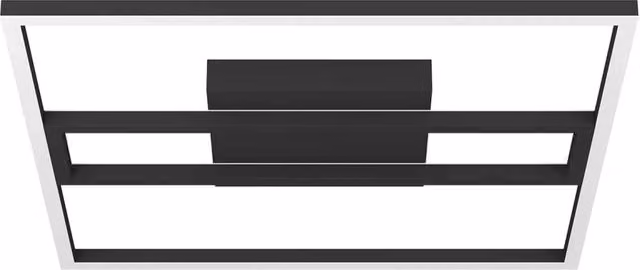Plafoniera Moderna Eglo Calagrano-Z in Alluminio Nero con LED Integrato RGBW da 21W