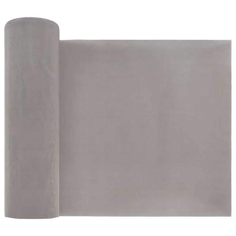 Rete per schermatura vidaXL in acciaio inossidabile argento, L: 500 cm, H: 20 cm