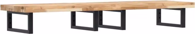 Ripiano a parete per lavabo DESIGN IN in legno di acacia e metallo nero e marrone L: 40 cm, P: 40 cm