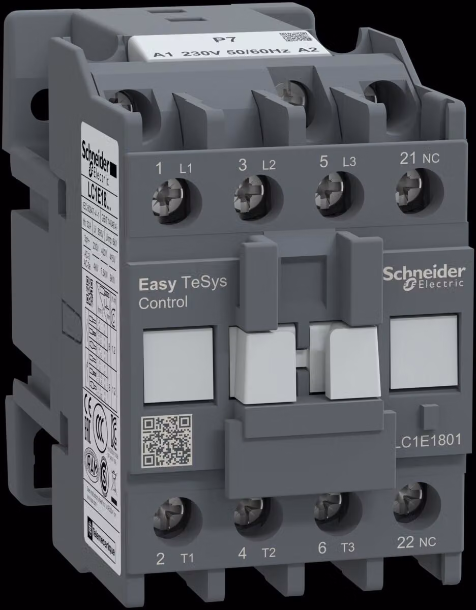 Contattore di potenza, Easy TeSys Control, AC-3, 18A, 3P(1NC), bobina 230V, 50/60Hz
