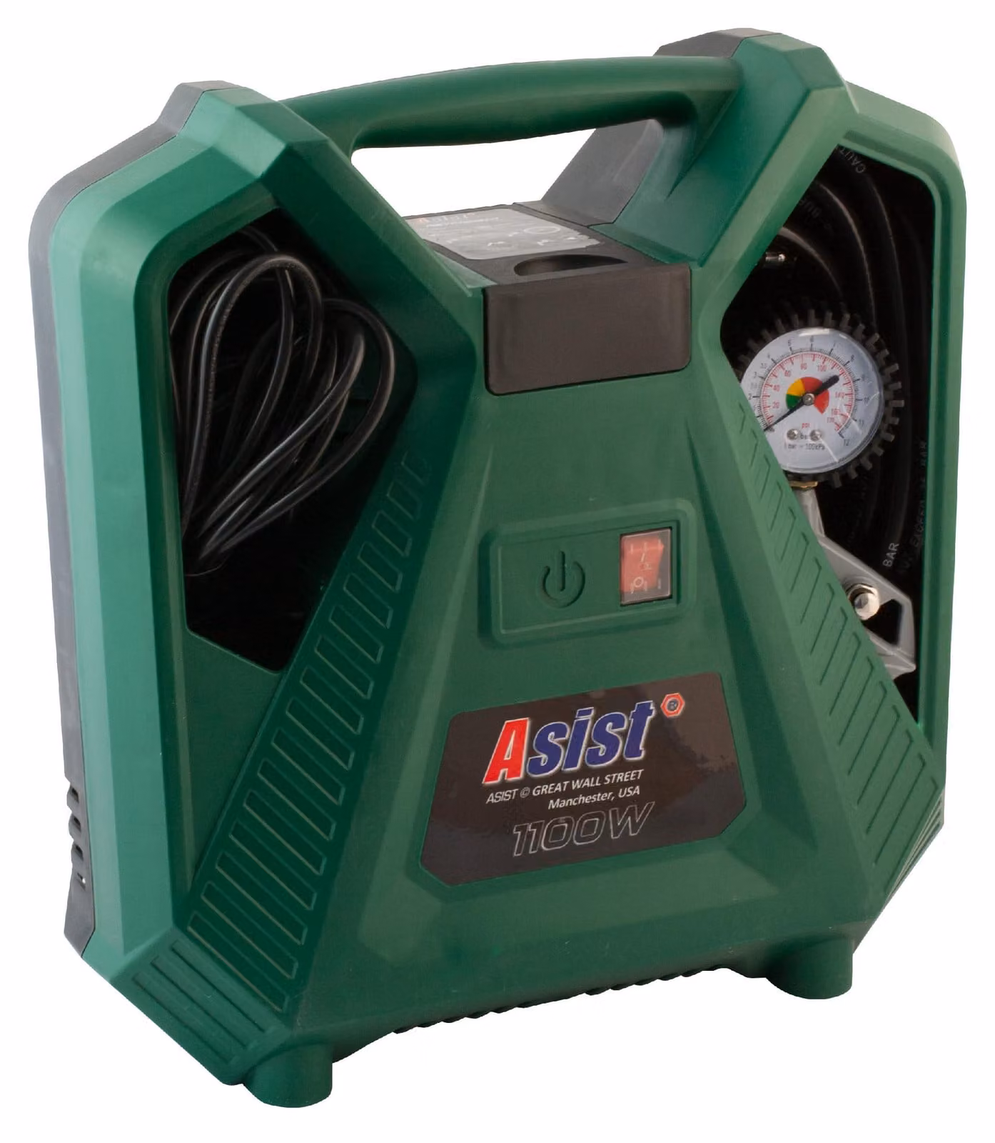 compressore 1100W, 8bar, kufr ASIST