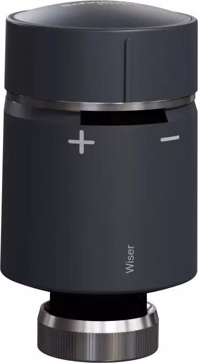 Schneider Electric Wiser, termostato per radiatori, nero CCTFR6101