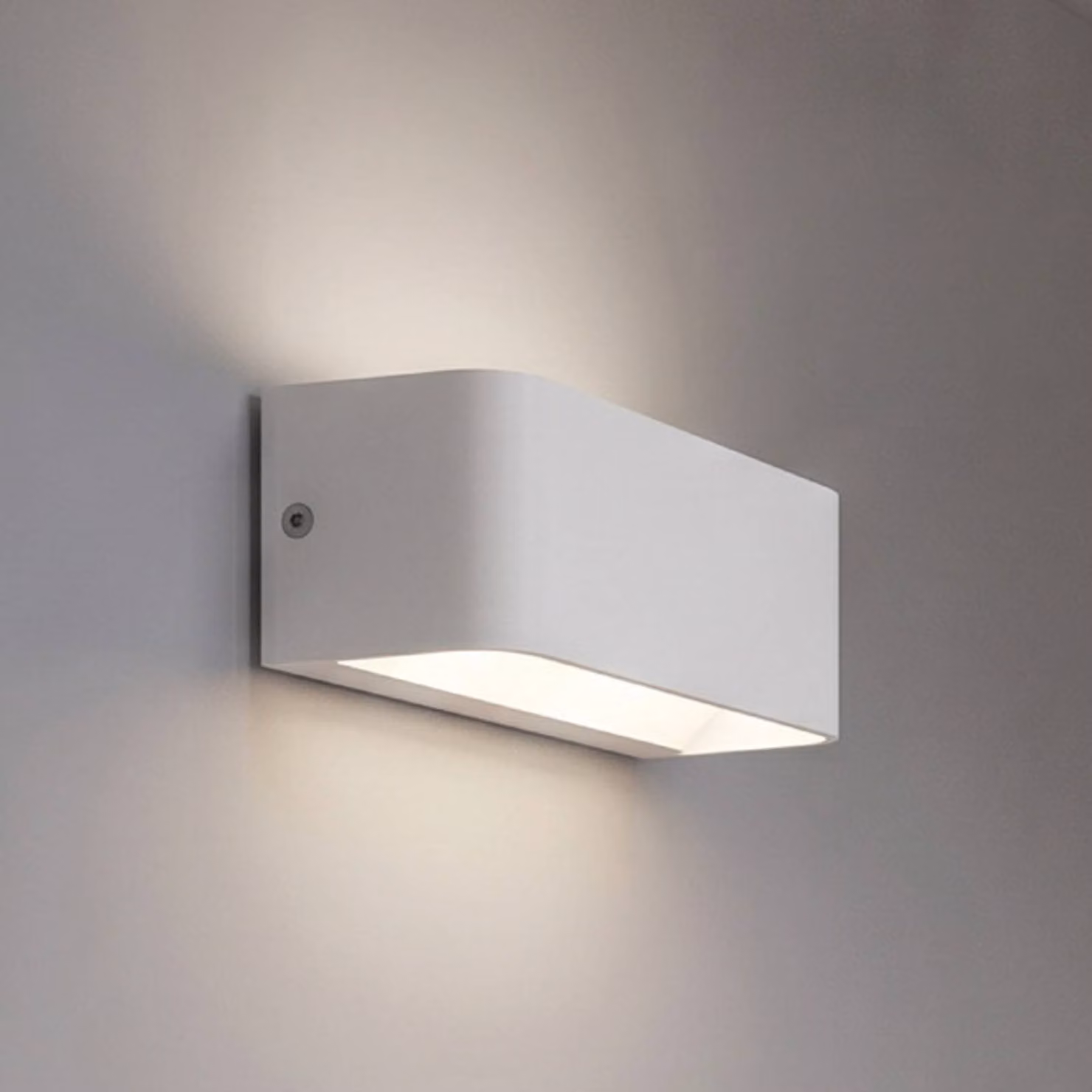 EGLO connect Applique da esterni LED SANIA-Z, bianca, IP55 dimmerabile, Bianco / Opale, Metallo, Applique da esterni