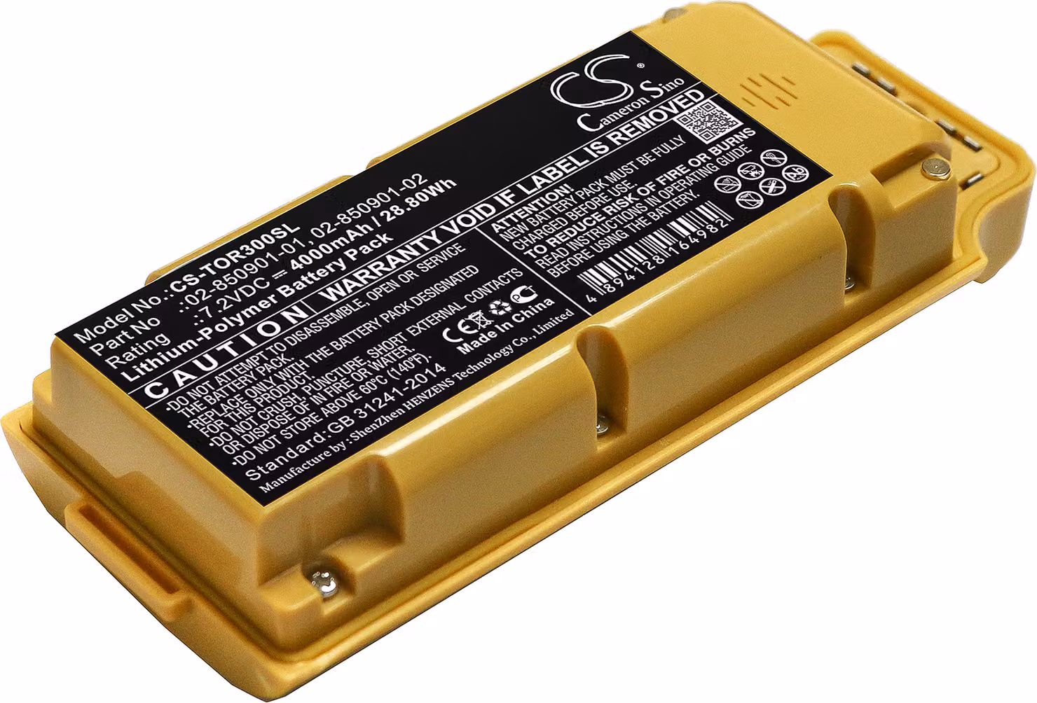 TECHTEK Batteria compatibile con [Topcon] GR-3, GR-5 sostituisce 02-850901-01, per 02-850901-02