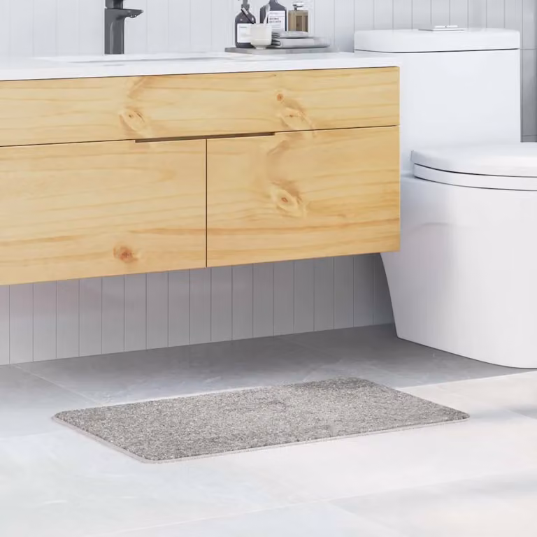 Tappetino da bagno antiscivolo vidaXL Grigio L: 50 cm, P: 80 cm