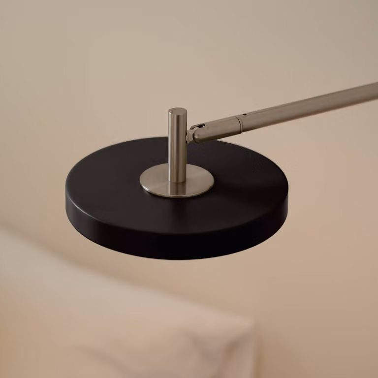 UMAGE Applique da parete di design Asteria Long, dimmerabile, Nero, Camera da letto, Metallo, Design, Applique