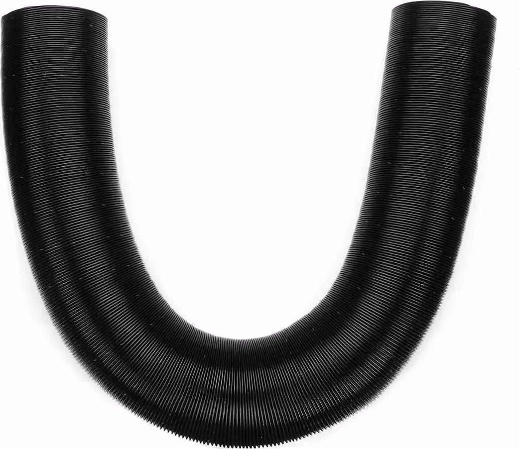Tubo di scarico per riscaldamento ad aria - Tubo flessibile per aria calda - Ø 75/90 mm - Lunghezza 100 cm - Per riscaldamento autonomo diesel in auto - Nero