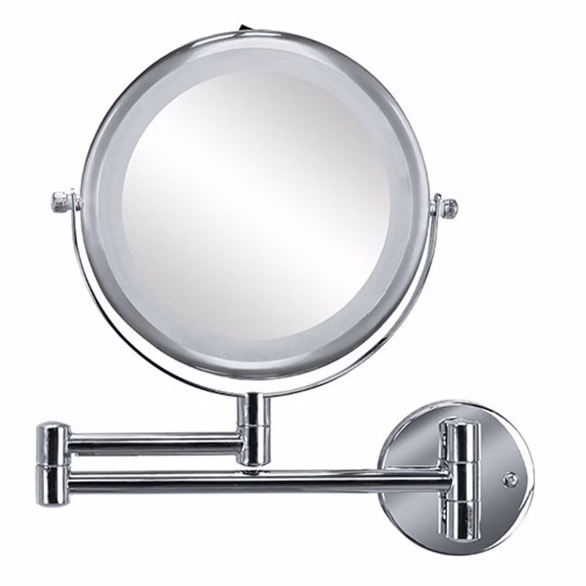 Specchio cosmetico a LED Kleine Wolke BRILLIANT MIRROR color argento