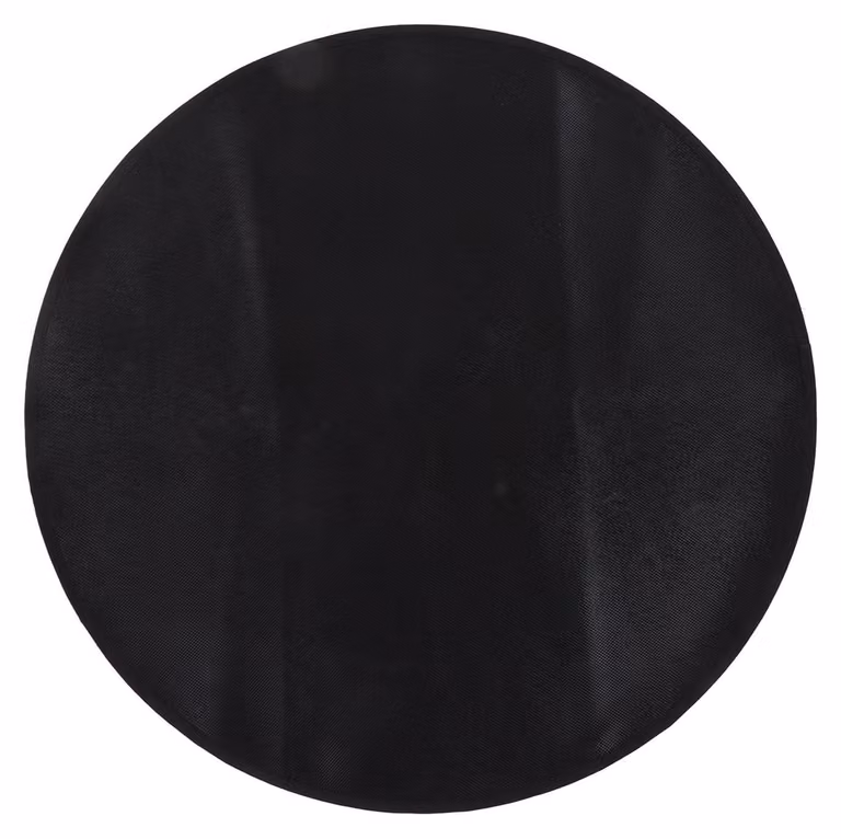 Solidchoice - Tappetino rotondo per focolari - Stuoia ignifuga per griglie da 92 cm - Lavabile e riutilizzabile