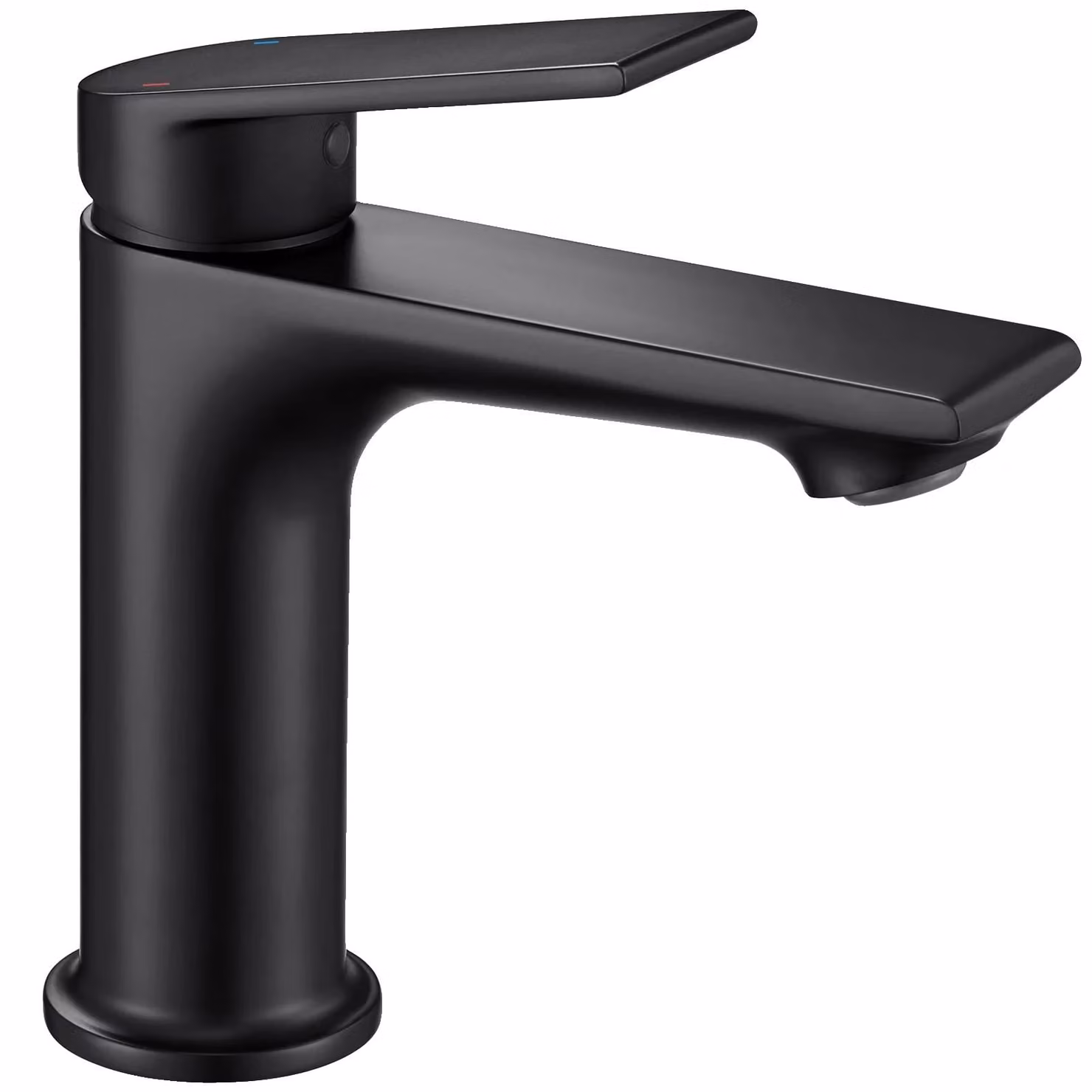 Miscelatore per lavabo, da montare a incasso, design moderno, colore nero, acciaio inossidabile, attacco G3/8