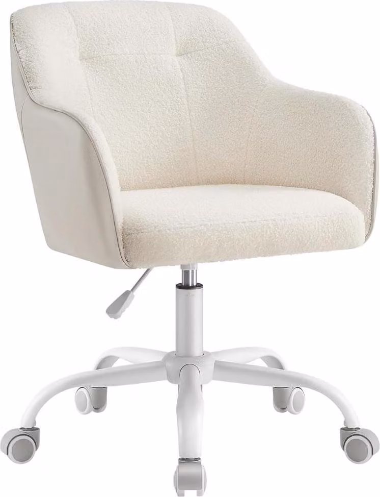 Sedile Da Ufficio, Sedile Da Ufficio Comodo, Sedia Da Pc Con Regolazione Dell'altezza, Capacità Di Carico Fino A 120 Kg, Struttura In Acciaio, Aspetto Simile Al
