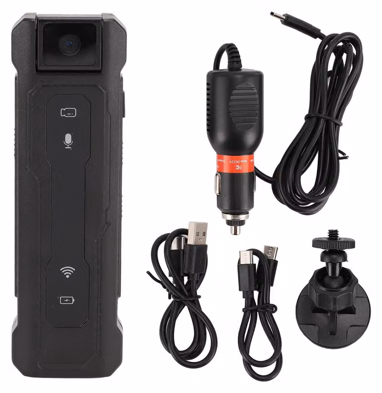 Videocamera compatta da 1080p, multifunzionale, grandangolo HD, obiettivo reversibile, impermeabile, stabilizzazione dell'immagine, action cam portatile, registrazione automatica