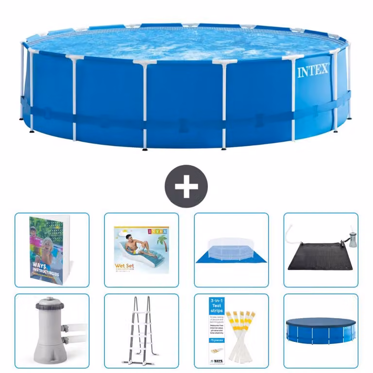Piscina fuori terra autoportante - 457x122 cm - composta da 7 elementi - modello S567
