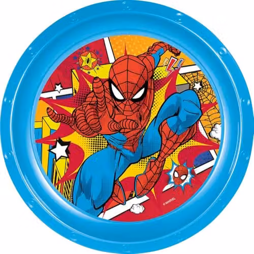 Piatto Piano in plastica Spiderman Marvel