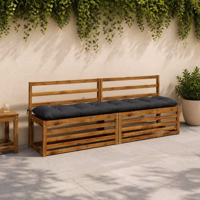 vidaXL Cuscini per Panchina VIANEN 2 pz 100% Poliestere Antracite