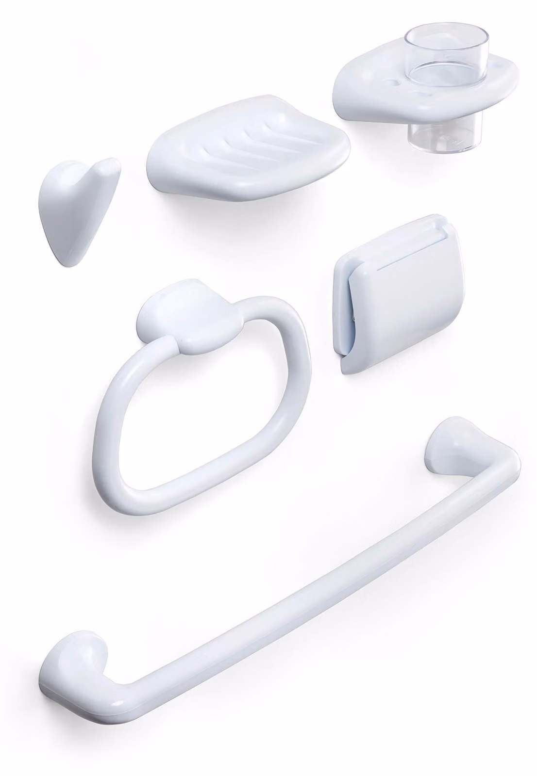Tatay Olympia Set di accessori da bagno bianco bianco taglia unica