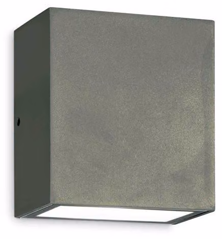 Applique Moderna Argo Metallo Antracite Led 10W 4000K Luce Naturale